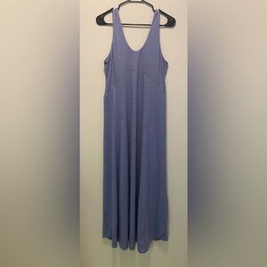 HALARA U Neck Backless Split Flowy Maxi Casual Tank Dress